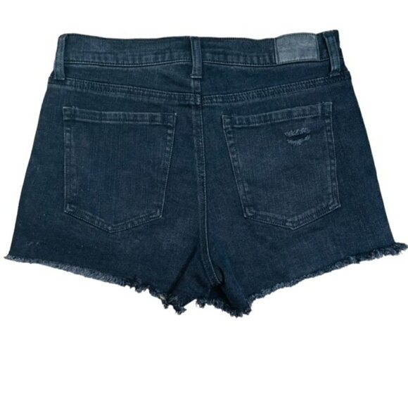 AEROPOSTALE Aero Cheeky Ripped Black Denim Jean Shorts - Size 6 - Picture 2 of 9